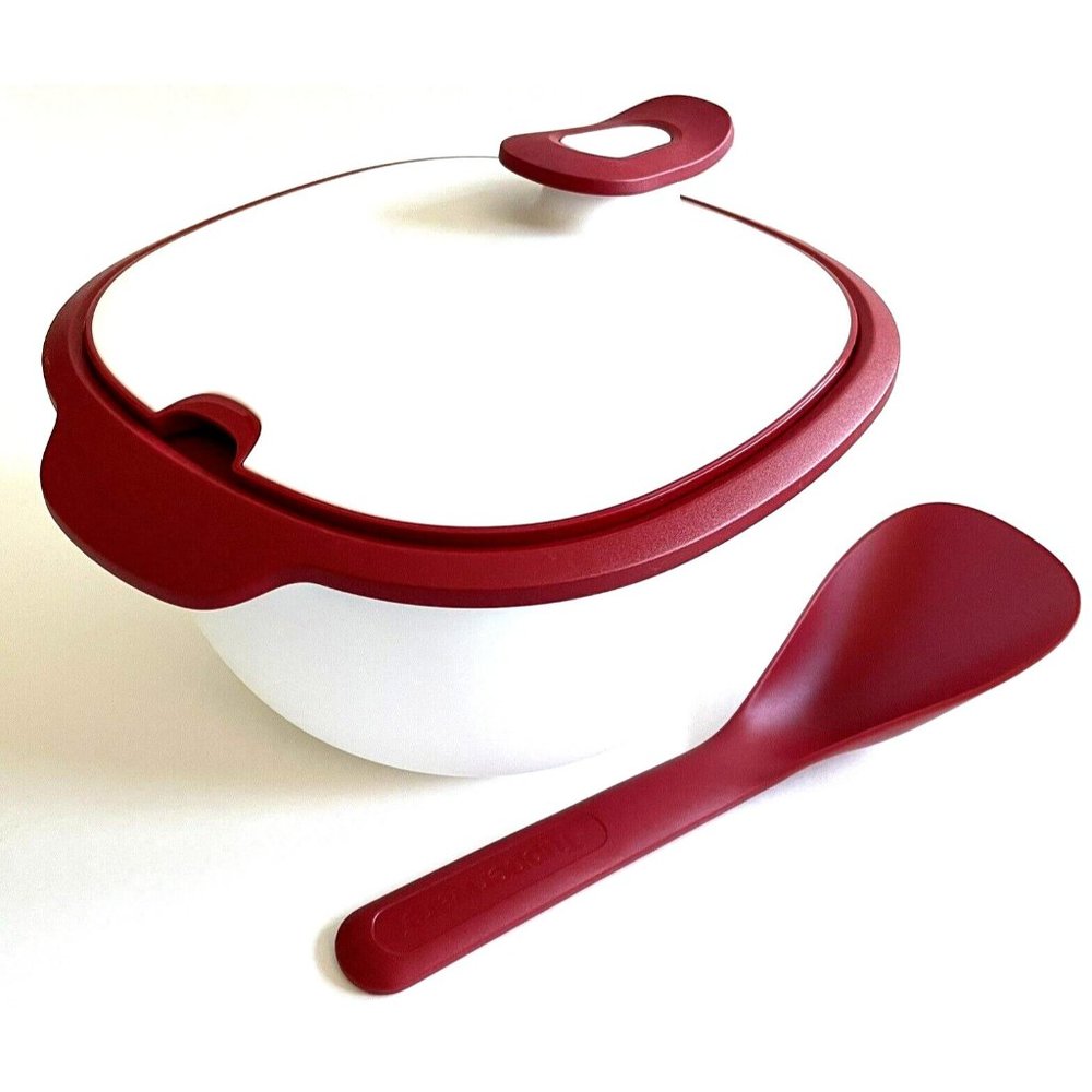 Tupperware Warmie Tup 3.5Qt Hot/Cold Insulated Server Bowl w/Spoon BRAND NEW